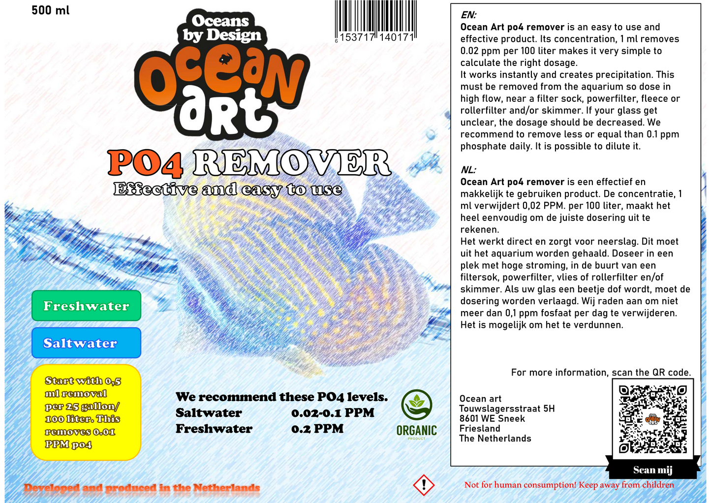 Ocean Art Phosphate Remover